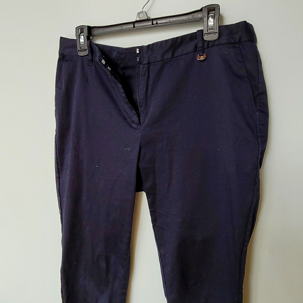 Brooks brothers navy fitted pants size 10